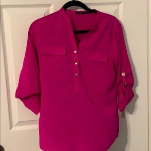 Make a splash! Hot pink blouse!